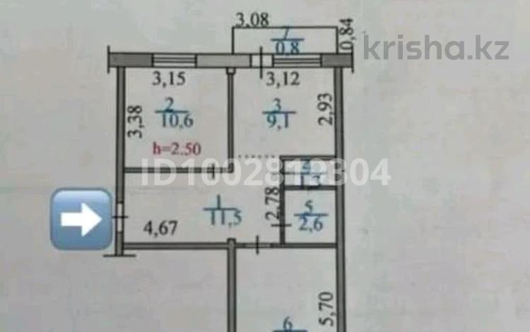 2-бөлмелі пәтер · 54 м² · 5/5 қабат, Льва Толстого — На Пристани, бағасы: 19.3 млн ₸ в Усть-Каменогорске — фото 3