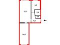 2-комнатная квартира · 44.8 м² · 5/5 этаж, мкр Юго-Восток, Мкр Юго-Восток пр. Строителей — Рынок Арай за 16 млн ₸ в Караганде, Казыбек би р-н — фото 6