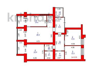 4-комнатная квартира · 140.5 м² · 6/9 этаж, мкр. Алтын орда, Алия молдагулова за 56 млн 〒 в Актобе, мкр. Алтын орда