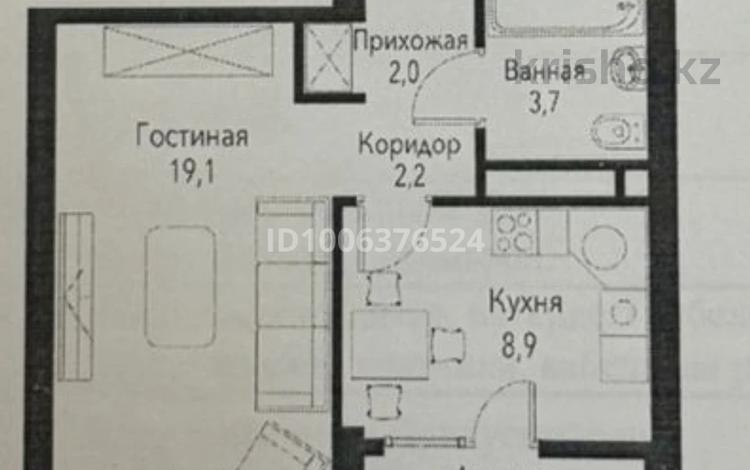 1-комнатная квартира · 38 м² · 3/12 этаж, мкр Нуркент, Турара Рыскулова 29/1а за 29.2 млн ₸ в Алматы, Алатауский р-н — фото 2