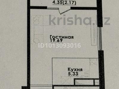 1-комнатная квартира · 35.5 м² · 6/12 этаж, ул. Фадеева, 38г 9 за 26 млн ₸ в Алматы, Алатауский р-н