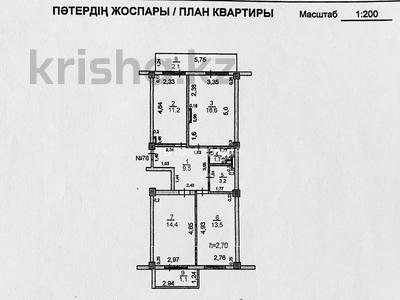 3-комнатная квартира · 73 м² · 5/5 этаж, 15 мкр 8 — Улы дала 8 за 25 млн ₸ в Таразе