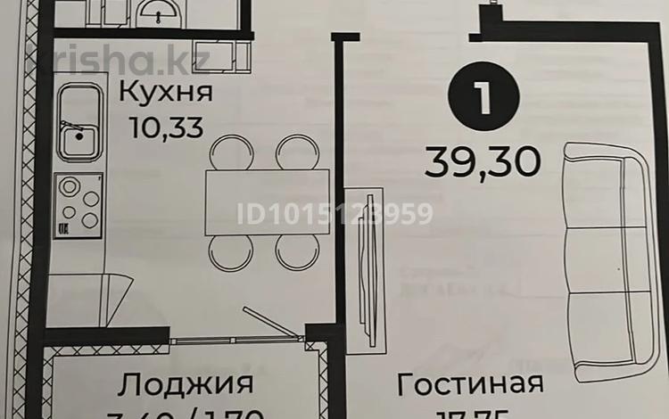 1-бөлмелі пәтер · 39.3 м² · 5/9 қабат, Толе би 21, бағасы: 22 млн ₸ в Астане, Есильский р-н — фото 2