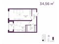 1-комнатная квартира, 34.56 м², Мангилик Ел за ~ 16.3 млн 〒 в Астане, Есильский р-н — фото 2