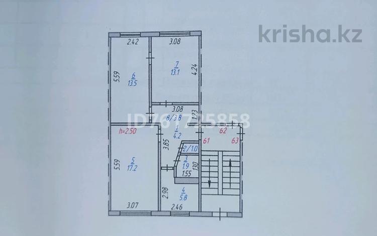 3-бөлмелі пәтер · 60.5 м² · 1/5 қабат, Абая 78 — Напротив ЭКО терминала, бағасы: 9.5 млн ₸ в Темиртау — фото 2