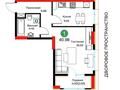 1-бөлмелі пәтер · 41.6 м² · 4/18 қабат, Е-429 26, бағасы: 26.5 млн ₸ в Астане — фото 2