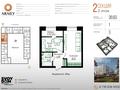 1-комнатная квартира · 38.6 м² · 2/9 этаж, Жумекен Нажимеденов за 25.1 млн ₸ в Астане, Сарайшык р-н