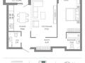2-комнатная квартира · 55.29 м² · 2/9 этаж, Толе би 43 — ВЫБОР ЭТАЖА И ПЛАНИРОВКИ!!! БЕЗ КОМИССИИ за ~ 30.4 млн ₸ в Астане, Нура р-н