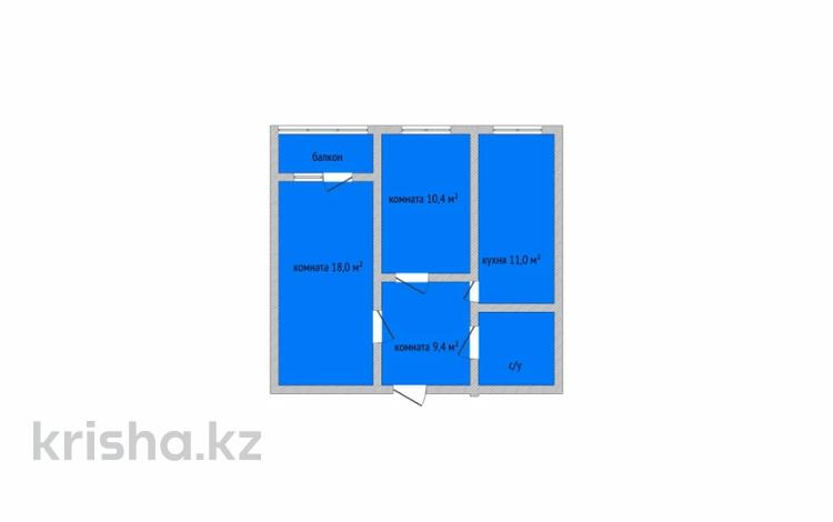 2-бөлмелі пәтер · 55 м² · 1/5 қабат, Береке 49, бағасы: 27 млн ₸ в Костанае — фото 2