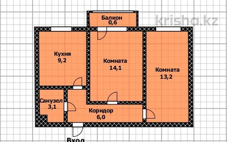 2-бөлмелі пәтер, 46 м², 4/10 қабат, Аспара 2б, бағасы: 18.2 млн 〒 в Астане, Сарыарка р-н — фото 15