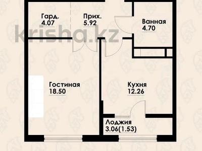 2-комнатная квартира · 48 м² · 5/12 этаж, Макатаева - Байтурсынова за 38 млн ₸ в Алматы