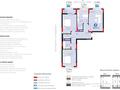 3-бөлмелі пәтер · 85.51 м² · 8/9 қабат, Туран 57/6 — Лучшая цена!!!, бағасы: 62 млн ₸ в Астане, Нура р-н — фото 2