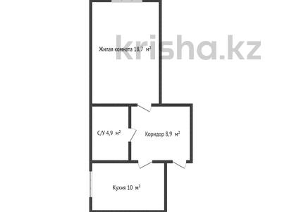 1-комнатная квартира, 42.5 м², 6/6 этаж, рабочая 176б за 13.5 млн 〒 в Костанае