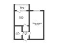 1-комнатная квартира · 37 м² · 6/12 этаж, микрорайон Юбилейный 1 за ~ 16.4 млн ₸ в Костанае — фото 6