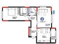 2-бөлмелі пәтер · 71.81 м² · 6/9 қабат, Сагадат Нурмагамбетов 15, бағасы: 59.5 млн ₸ в Астане, Нура р-н — фото 3