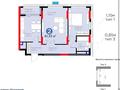 2-бөлмелі пәтер · 61.33 м² · 4/17 қабат, Кенесары 54 — Уалиханова, бағасы: 39 млн ₸ в Астане, р-н Байконур