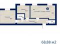 3-комнатная квартира · 68.8 м² · 4/5 этаж, мкр. Алтын орда, ​Микрорайон Алтын Орда — сш 81 за ~ 26.9 млн ₸ в Актобе