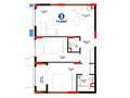 3-комнатная квартира · 74.89 м² · 2/16 этаж, Е-899 7 за ~ 67.6 млн ₸ в Астане, Нура р-н — фото 3