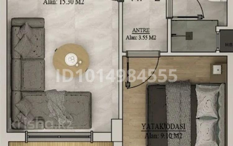 2-комнатная квартира · 55 м² · 3/9 этаж, Новая за 60 млн ₸ в Белек — фото 2