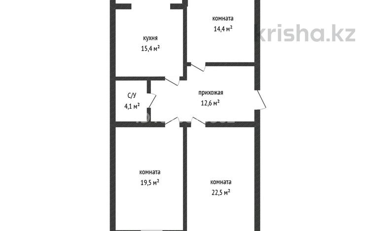 3-бөлмелі пәтер · 90 м² · 1/5 қабат, Алтын орда ш/а., бағасы: 32 млн ₸ в Актобе, мкр. Алтын орда — фото 2