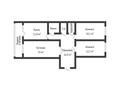 3-бөлмелі пәтер · 84.1 м² · 4/9 қабат, Мкр Аэропорт, бағасы: 41 млн ₸ в Костанае — фото 15