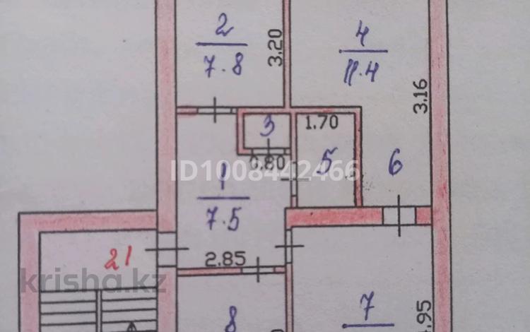 3-бөлмелі пәтер · 61.2 м² · 3/5 қабат, Пр.Назарбаева 68/78 — Гали Орманова, остановка Универсам, бағасы: 25.5 млн ₸ в Талдыкоргане — фото 2