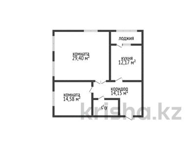 2-бөлмелі пәтер · 76.3 м² · 7/14 қабат, Набережная 46, бағасы: 45 млн ₸ в Костанайской обл.