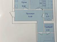 2-бөлмелі пәтер · 73.45 м², Абая 126, бағасы: 33.7 млн ₸ в Кокшетау