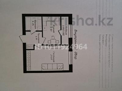 1-комнатная квартира · 42.21 м² · 12/12 этаж, Жубан Молдагалиев за 24 млн ₸ в Астане, Нура р-н