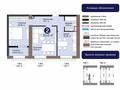 2-бөлмелі пәтер · 52 м² · 4/9 қабат, Е 909 23 — САМОЕ ВЫГОДНОЕ ПРЕДЛОЖЕНИЕ НА РЫНКЕ, бағасы: 33.5 млн ₸ в Астане, Нура р-н