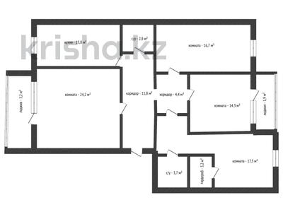 4-комнатная квартира · 117.3 м² · 6/9 этаж, Ауэзова за 63.5 млн ₸ в Кокшетау
