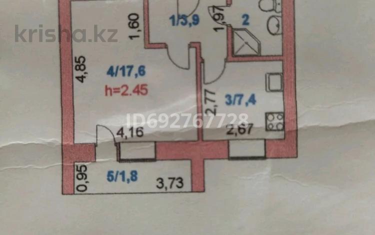1-комнатная квартира, 36 м², 2/6 этаж, Пушкина 25 — Акана серэ за 10.8 млн 〒 в Кокшетау — фото 2