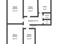 4-комнатная квартира · 89.8 м² · 5/6 этаж, Абилкаир хана за 28 млн ₸ в Актобе — фото 31