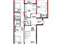 4-комнатная квартира · 137 м² · 5/9 этаж, Сагадат Нурмагамбетов 15, 16 за 97 млн ₸ в Астане, Сарайшык р-н