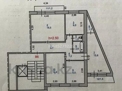 4-комнатная квартира, 83.9 м², 7/9 этаж, Машхур Жусупа 48 за 22.9 млн 〒 в Экибастузе
