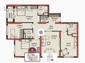 4-бөлмелі пәтер · 107.91 м² · 4/18 қабат, Улица Кокжал Барака 26, бағасы: 52.5 млн ₸ в Усть-Каменогорске, Ульбинский — фото 2