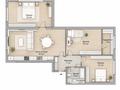 3-бөлмелі пәтер · 96.3 м² · 2/14 қабат, Туран 83/2, бағасы: 48.2 млн ₸ в Астане, Нура р-н