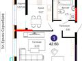 1-комнатная квартира · 42.8 м² · 17/18 этаж, Е 882 7 за 23 млн 〒 в Астане, Нура р-н — фото 2