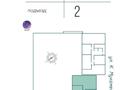 1-бөлмелі пәтер · 40.7 м² · 3/17 қабат, ул. Бектау 26, бағасы: ~ 22 млн ₸ в Астане, р-н Байконур — фото 2