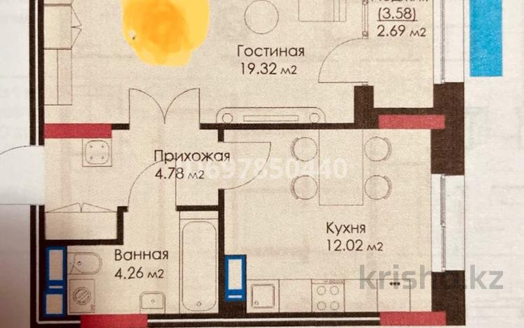 1-комнатная квартира, 43 м², 4/9 этаж, Толе би 63 за 29 млн 〒 в Астане, Есильский р-н — фото 7