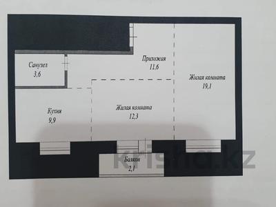 2-комнатная квартира · 60 м² · 3/5 этаж, Е103 1 за 32 млн ₸ в Астане, Нура р-н