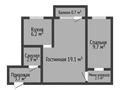 2-бөлмелі пәтер · 44.8 м² · 2/5 қабат, Кубеева 6, бағасы: 17 млн ₸ в Костанае — фото 2