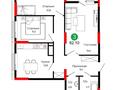 3-бөлмелі пәтер · 82.1 м², Сыганак 26/2, бағасы: 45.8 млн ₸ в Астане, Нура р-н — фото 3
