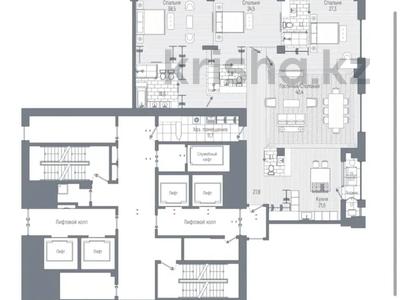 4-комнатная квартира · 225 м² · 12/18 этаж, Динмухамеда Кунаева 8а за 240 млн 〒 в Астане, Есильский р-н