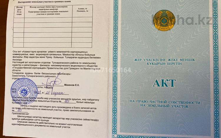 Участок · 100 га, Месторождение Дунга — 43 км трассы Актау Форт Шевченко за 6.5 млн ₸ в Саина Шапагатовой — фото 3
