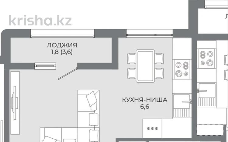 1-бөлмелі пәтер · 41.8 м² · 4/9 қабат, пр. Жумабаева пр. Жумабаева — Байтурсынова, бағасы: ~ 22.5 млн ₸ в Астане, Сарайшык р-н — фото 11
