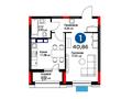 1-комнатная квартира · 40.86 м² · 9 этаж, Кайыма Мухамедханова 6a за 32.5 млн ₸ в Астане, Есильский р-н — фото 8