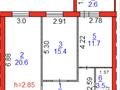 2-комнатная квартира · 61.1 м² · 2/6 этаж, Микрорайон Береке, Промышленная 50 за 22.7 млн ₸ в Костанае