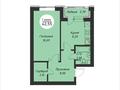1-бөлмелі пәтер · 42.6 м² · 4/5 қабат, Коргалжинское шоссе 128, бағасы: 17 млн ₸ в Астане, Нура р-н — фото 3