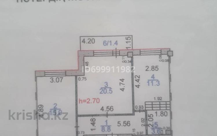 2-комнатная квартира · 60.6 м² · 9/10 этаж, Майкудук, Белинского 2 за 16 млн ₸ в Караганде, Алихана Бокейханова р-н — фото 2